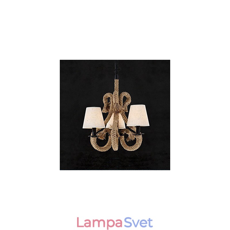 Retro minimalistický kreatívny lanový luster