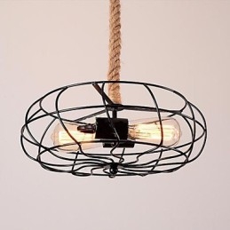 Vintage American Lron Rope Creative Industrial Fan Luster