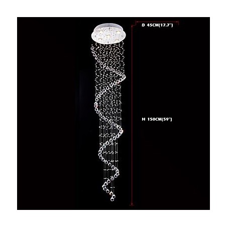 Krištáľové závesné svietidlo Lusterové osvetlenie 5 svetiel Silver Canpoy Clear K9 Crystal Helix Stropné svietidlá Krištáľové závesné svietidlo Lusterové osvetlenie 5 svetiel Silver Canpoy Clear K9 Crystal Helix Stropné svietidlá