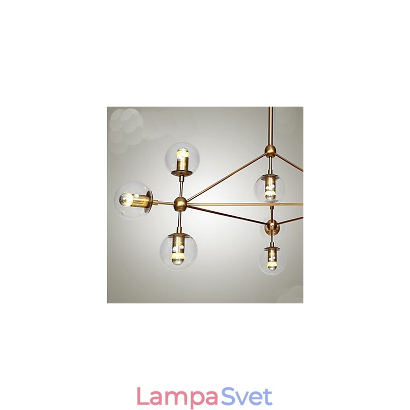 Luster Golden Beans 10 Light so skleneným tienidlom