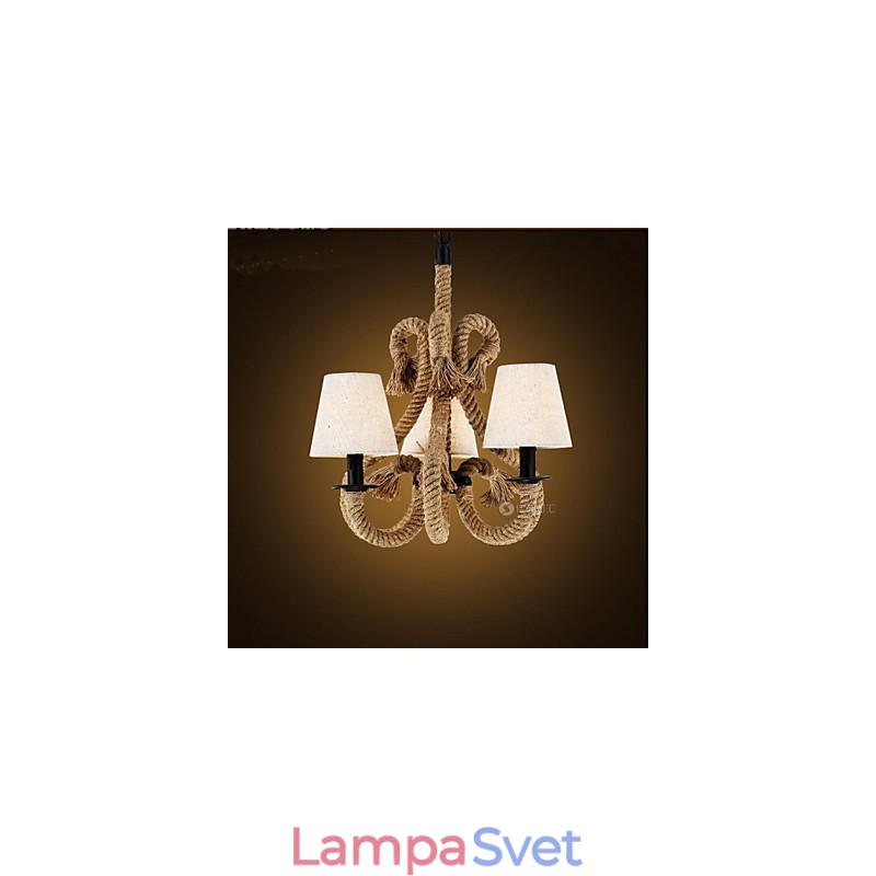 Retro minimalistický kreatívny lanový luster