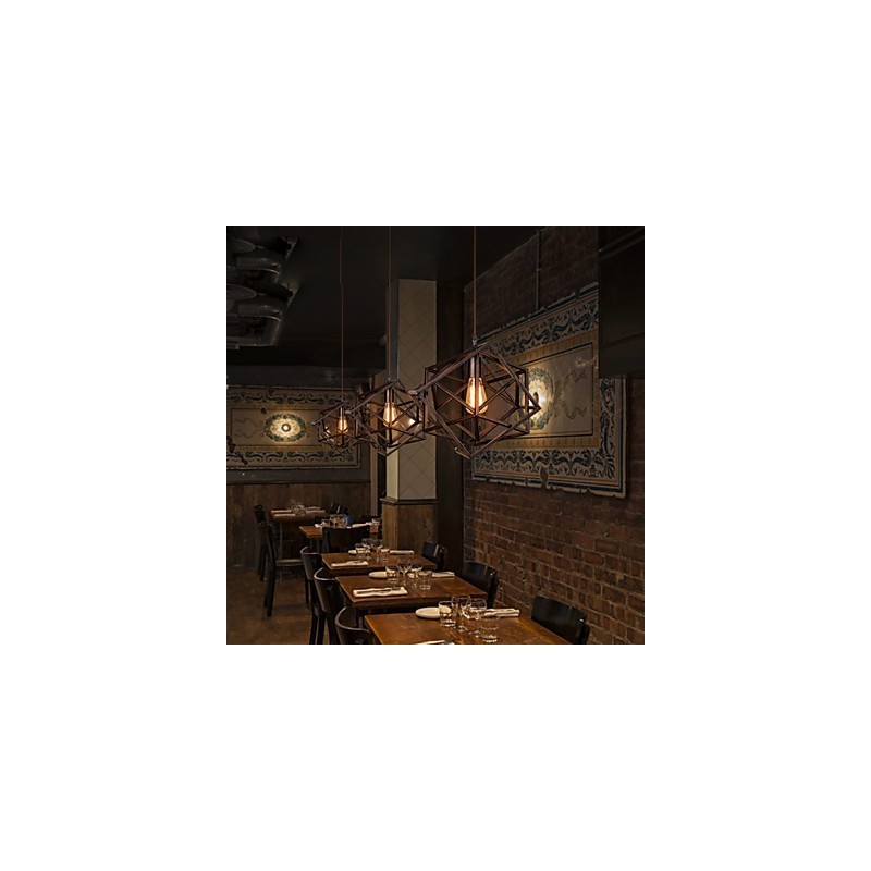 Retro klasické kovové stropné svietidlá Jednoduché závesné svietidlá Závesná kaviarenská lampa