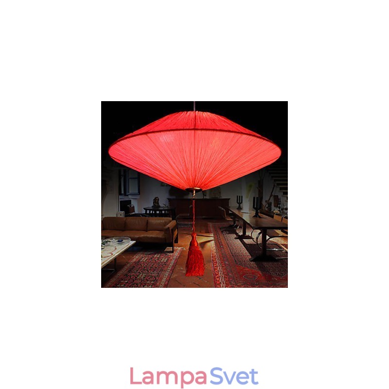 Lotus Leaf Moderné morské plátno umenie Droplight of Red Lamps Lamp Light