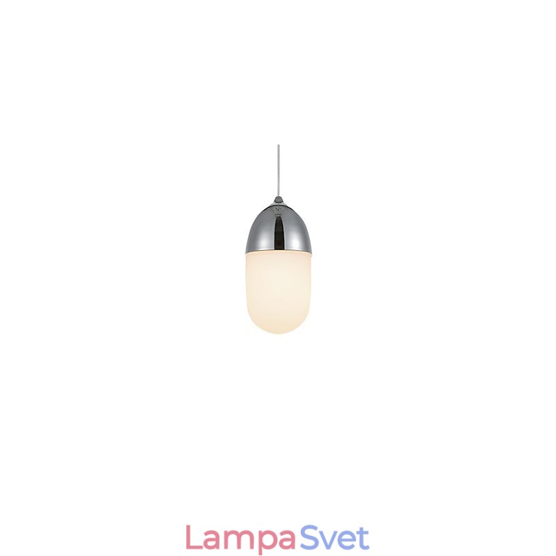 Závesná lampa Mini Acorn 1 Svetlá Mordern Jednoduchosť Zlatá chrómová Drevená povrchová úprava Uhlíková oceľ a sklo Droplight