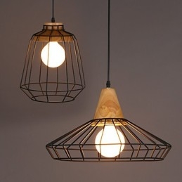 Severský kreatívny kovaný luster Cafe Retro Net Droplight