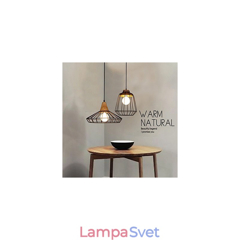 Severský kreatívny kovaný luster Cafe Retro Net Droplight