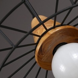 Severský kreatívny kovaný luster Cafe Retro Net Droplight