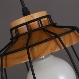Severský kreatívny kovaný luster Cafe Retro Net Droplight