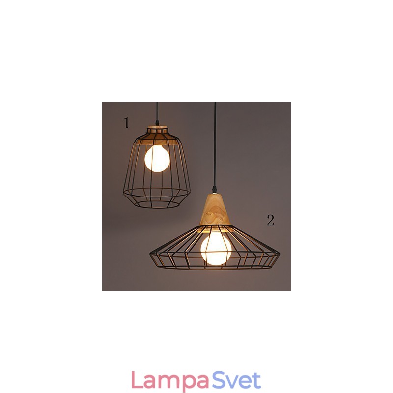 Severský kreatívny kovaný luster Cafe Retro Net Droplight