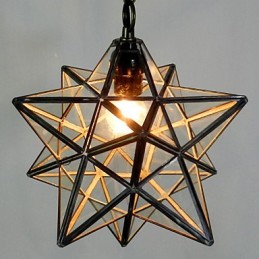 Zmluvná a súčasná lustrová lampa Pentagon Star Light