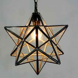 Zmluvná a súčasná lustrová lampa Pentagon Star Light