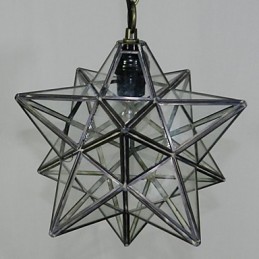 Zmluvná a súčasná lustrová lampa Pentagon Star Light