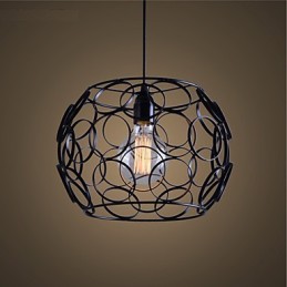 Kreatívna zmluvná severská lampa z tepaného železa s jednou hlavou