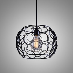 Kreatívna zmluvná severská lampa z tepaného železa s jednou hlavou