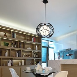 Kreatívna zmluvná severská lampa z tepaného železa s jednou hlavou