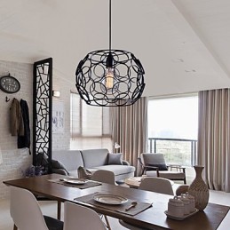 Kreatívna zmluvná severská lampa z tepaného železa s jednou hlavou