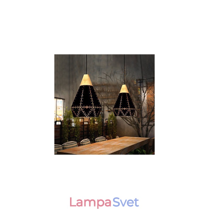 Retro klasické kovové stropné svietidlá Jednoduché závesné svietidlá Cafe závesné svietidlo