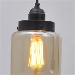 Americký retro minimalistický jednosklený luster
