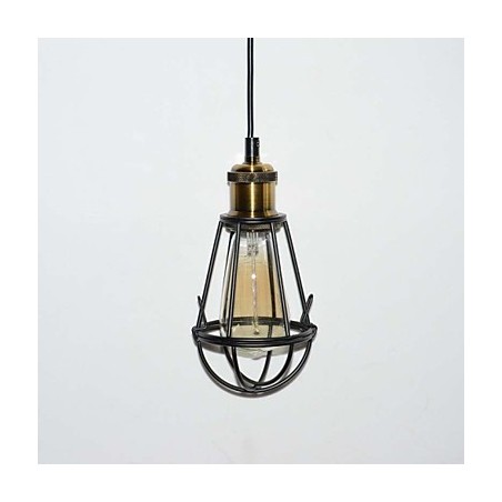 LOFT lampa Vintage závesné svetlo Edison Light Balck Železná kovová klietka Tienidlo lampy Skladové svietidlo LOFT lampa Vintage závesné svetlo Edison Light Balck Železná kovová klietka Tienidlo lampy Skladové svietidlo
