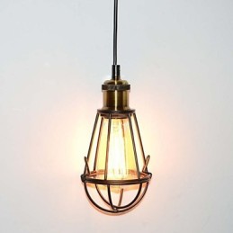 LOFT lampa Vintage závesné svetlo Edison Light Balck Železná kovová klietka Tienidlo lampy Skladové svietidlo