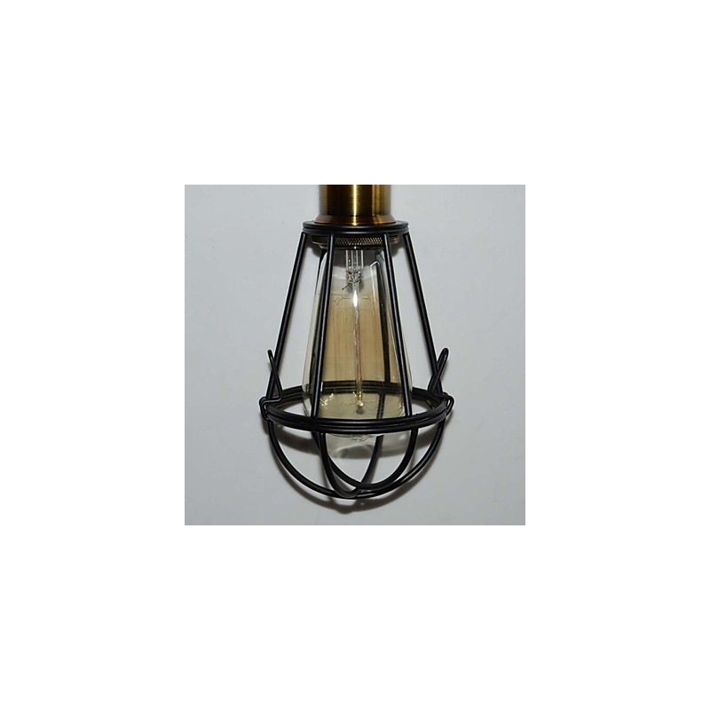 LOFT lampa Vintage závesné svetlo Edison Light Balck Železná kovová klietka Tienidlo lampy Skladové svietidlo
