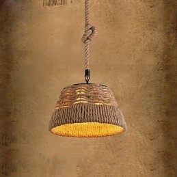 Loft Industrial Wind Creative Severské konopné lano Meals Luster Lamp