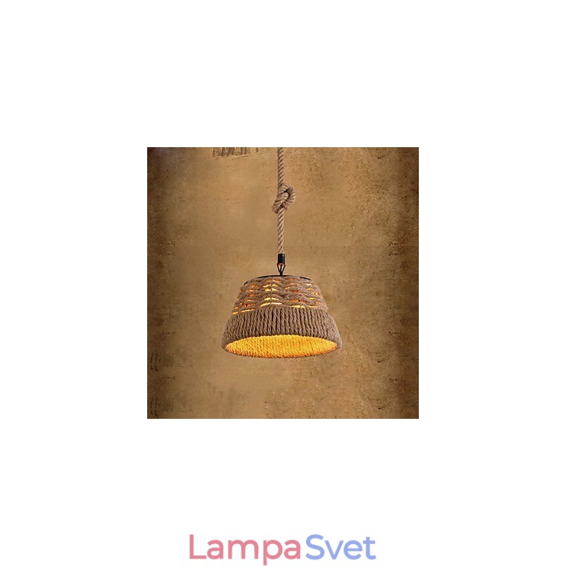 Loft Industrial Wind Creative Severské konopné lano Meals Luster Lamp