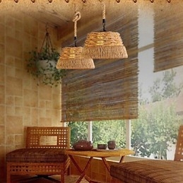 Loft Industrial Wind Creative Severské konopné lano Meals Luster Lamp