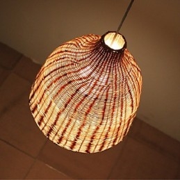 Vidiecky štýl Cany Art Creative Hand Made By The Cane Make Up Droplight Lamp