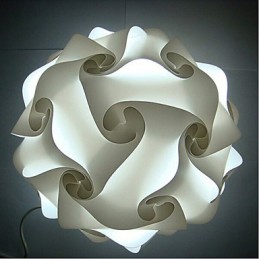 DIY moderná závesná guľová lampa 25 cm