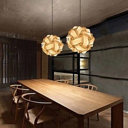 DIY moderná závesná guľová lampa 25 cm