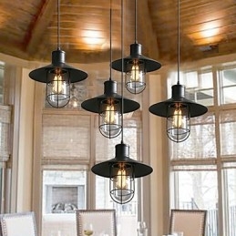 Lustrová lampa s jednou hlavou do vtáčej klietky
