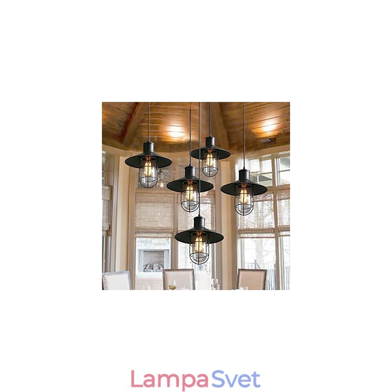 Lustrová lampa s jednou hlavou do vtáčej klietky