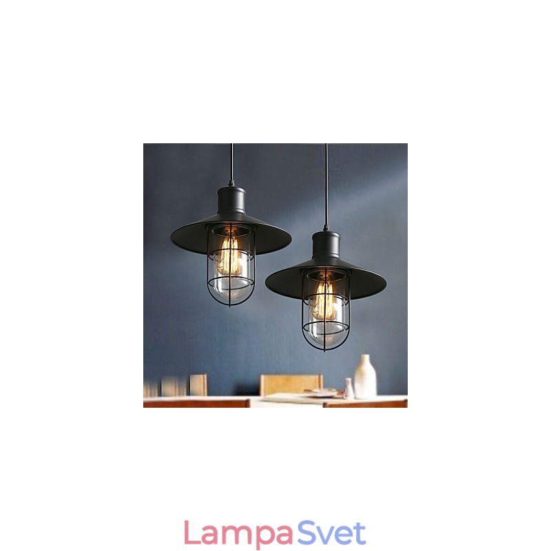Lustrová lampa s jednou hlavou do vtáčej klietky
