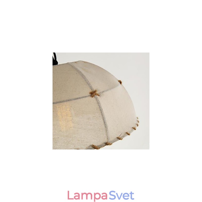 Stručný módny svetiel polkruhový luster z konopného lana