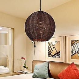 Moderná súčasná lampa Country Globe s kovovým príveskom