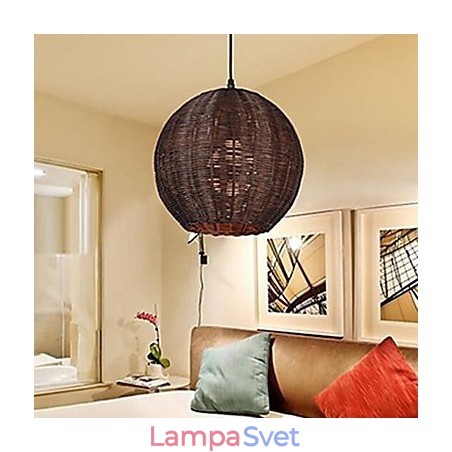 Moderná súčasná lampa Country Globe s kovovým príveskom Moderná súčasná lampa Country Globe s kovovým príveskom
