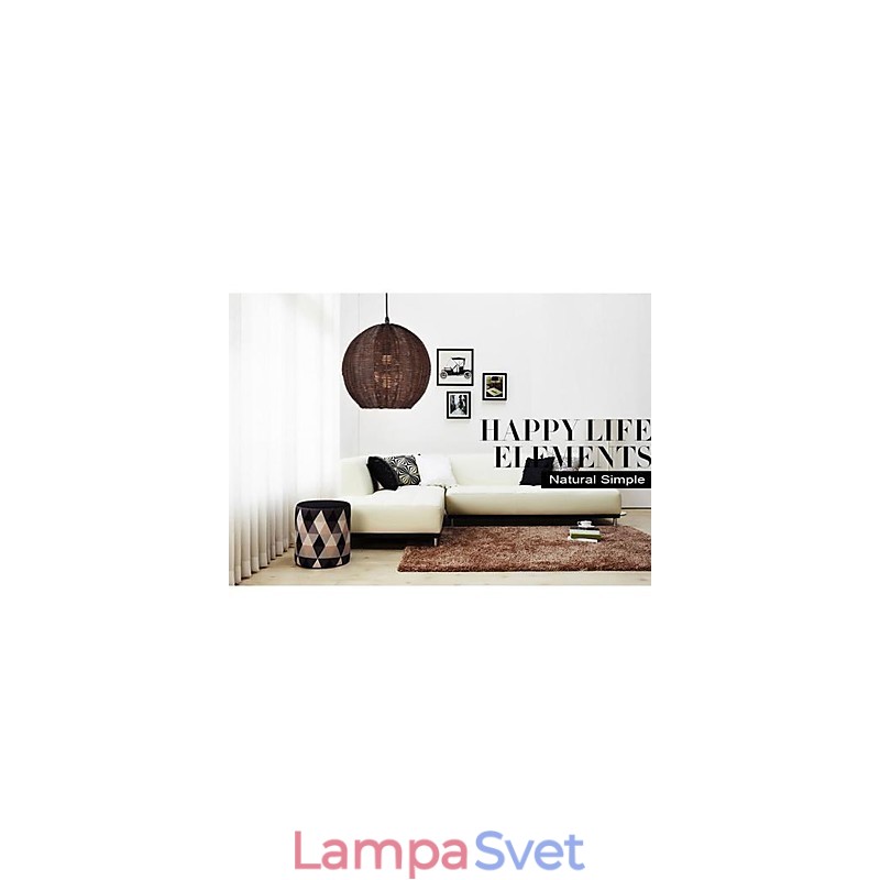 Moderná súčasná lampa Country Globe s kovovým príveskom