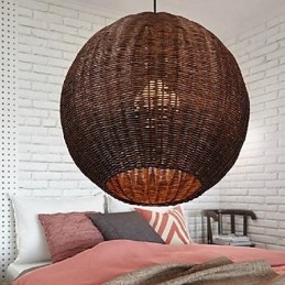 Moderná súčasná lampa Country Globe s kovovým príveskom