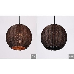 Moderná súčasná lampa Country Globe s kovovým príveskom
