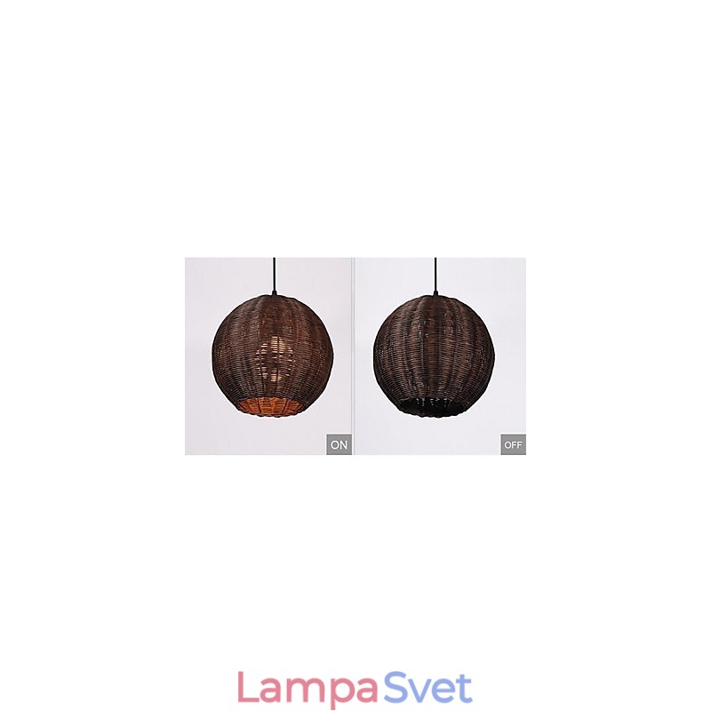 Moderná súčasná lampa Country Globe s kovovým príveskom