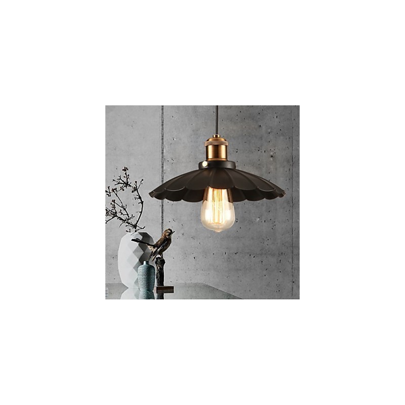 Jedinečný kovaný luster Black Umbrella Vintage