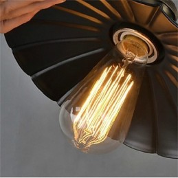 Jedinečný kovaný luster Black Umbrella Vintage