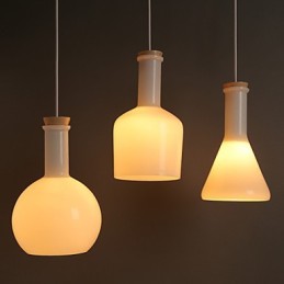 Súčasná a zmluvná Creative Magic White Glass Line Droplight