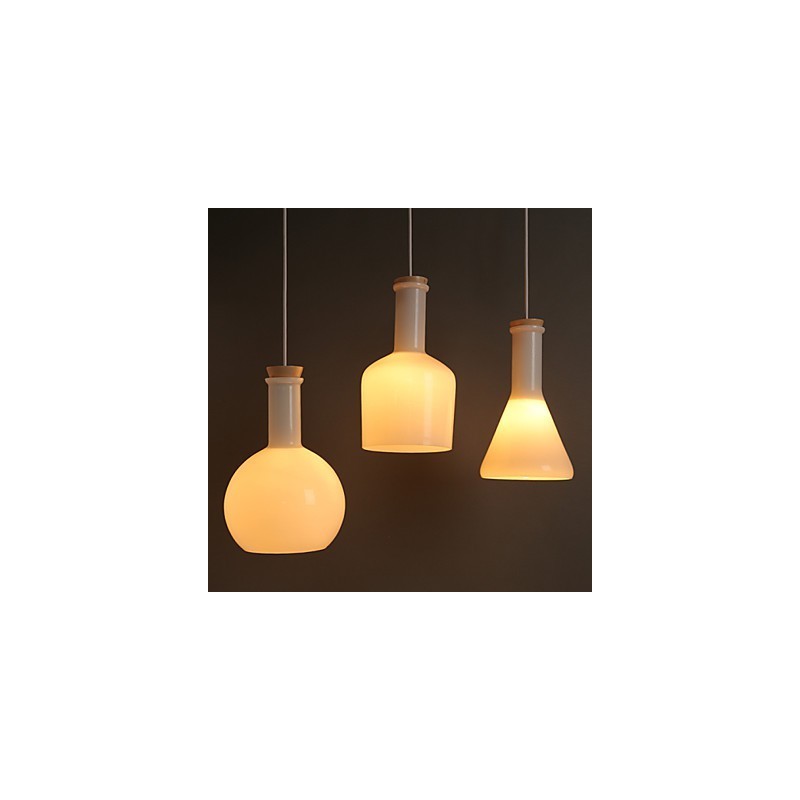 Súčasná a zmluvná Creative Magic White Glass Line Droplight