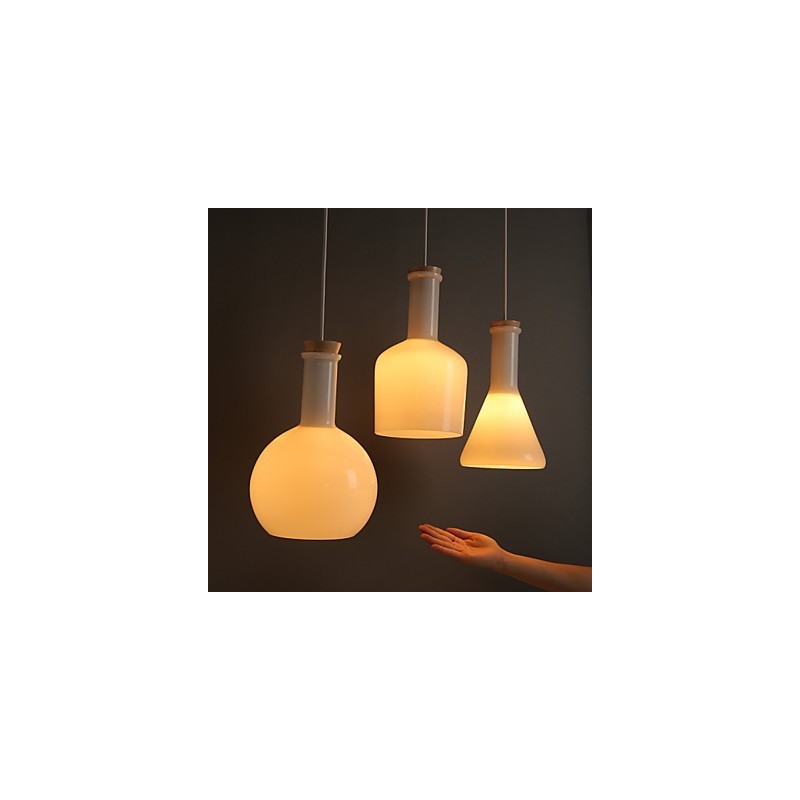 Súčasná a zmluvná Creative Magic White Glass Line Droplight