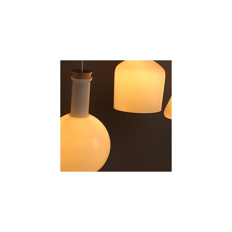Súčasná a zmluvná Creative Magic White Glass Line Droplight
