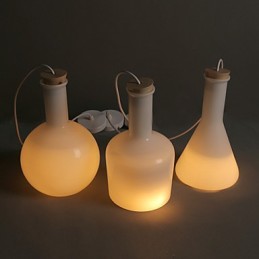 Súčasná a zmluvná Creative Magic White Glass Line Droplight