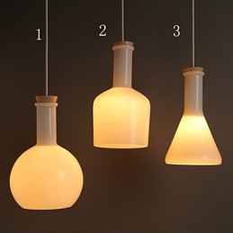 Súčasná a zmluvná Creative Magic White Glass Line Droplight