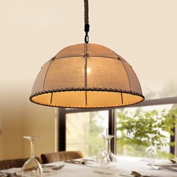 35CM Loft Priemyselná veterná Priama ľanová lampa American Country Creative Arts Droplight